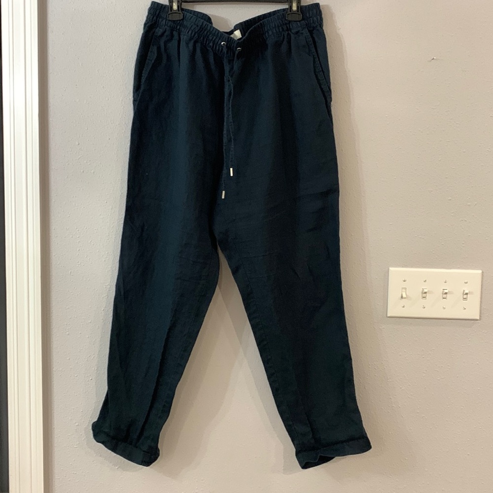 Ladies H&M Navy Size L Linen Pants